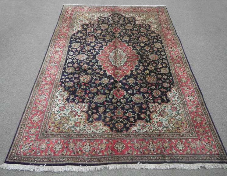 Authentic 100% Silk Persian Tabriz 6.7x10