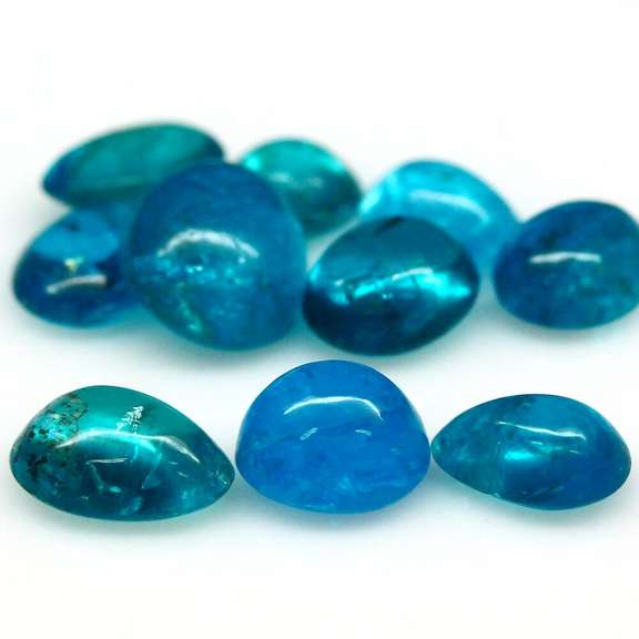 Collectors 6.79ct blue Madagascar Apatite parcel