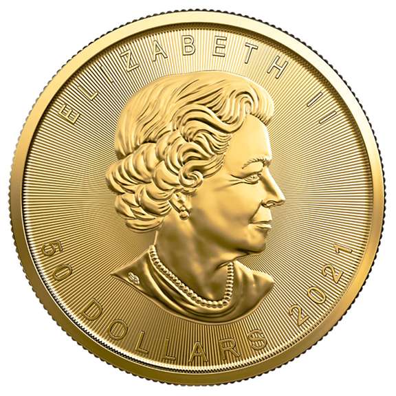 2021 1 oz Canadian Gold Maple Leaf Uncirculated