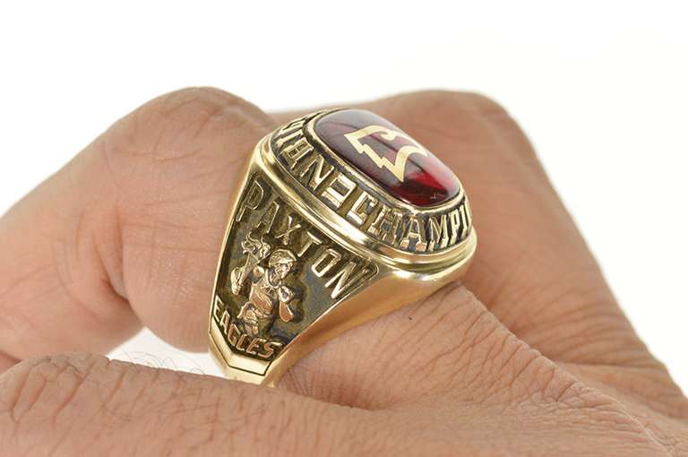 10K Yellow Gold 2000 Big South Championship Football Ring