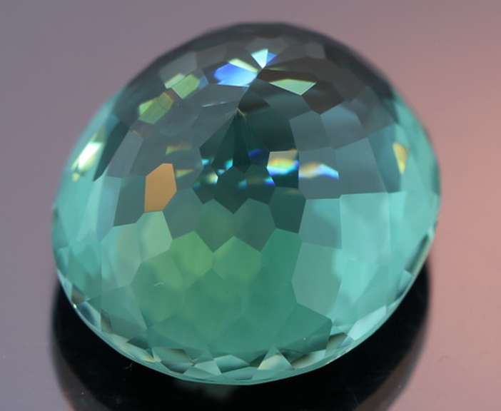 Huge! 37.19ct blue green Hydrothermal Amethyst