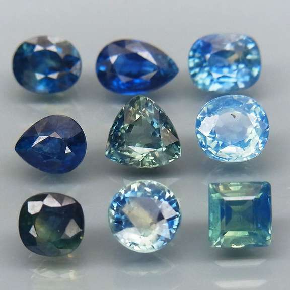 Heated only! 4.46ct blue Sapphire collection