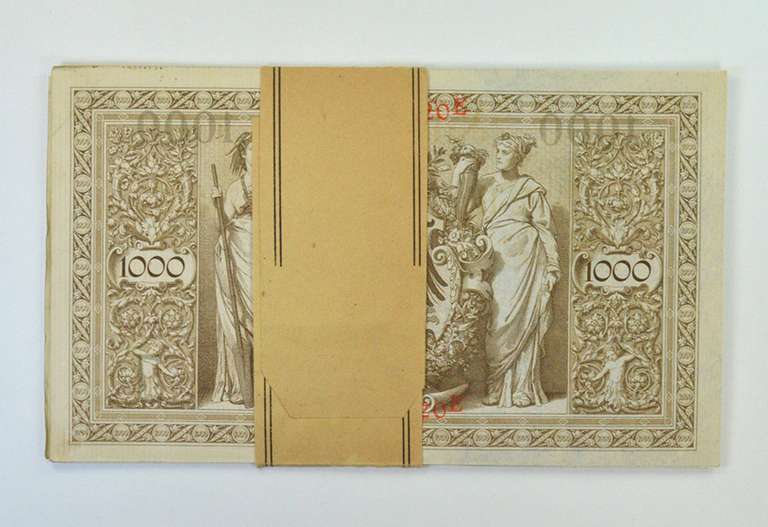 (20) Consecutive 1910 Germany 1,000 Marks Reichsbanknote #44b