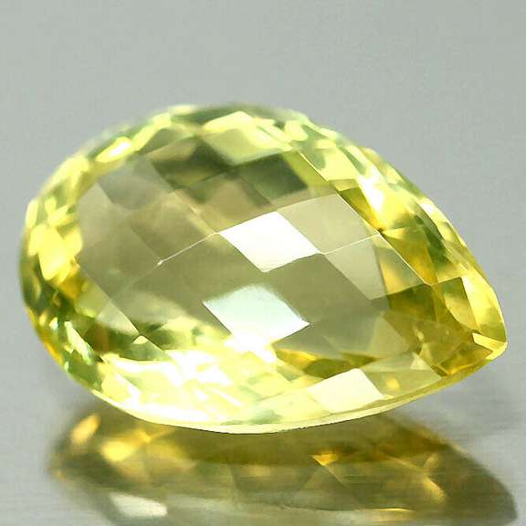 Exciting 14.47ct checker top pear cut Citrine