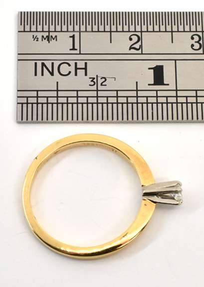 Lovely 18k and Diamond Promise Ring