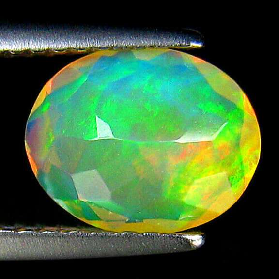 Full panel floral flashing 1.47ct Welo Opal