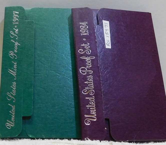 1984 & 1997 PROOF Sets  2 sets  Harder Dates