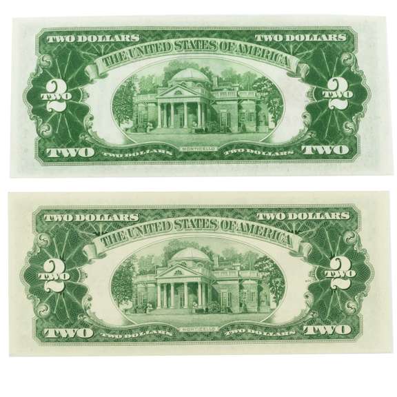 Two Star $ 2 US Notes 1928 D & 1953B Gem Uncirculated