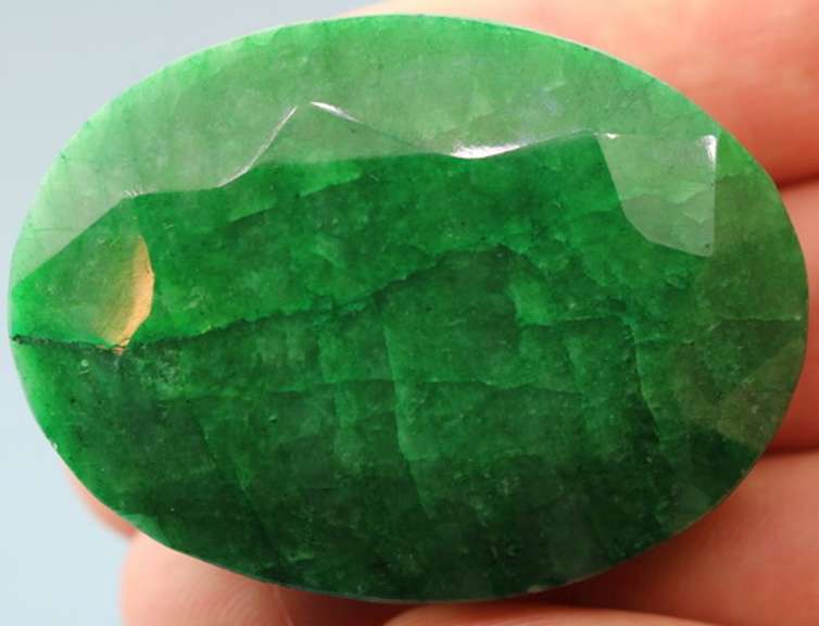 Heavy 198.5ct forest green Emerald