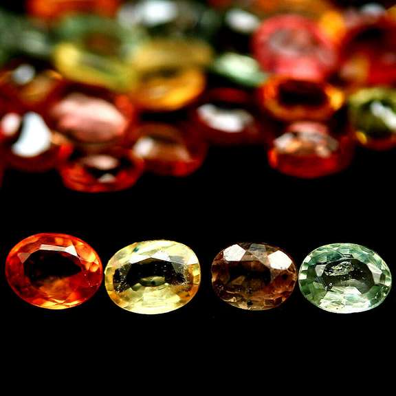 Heated only! 8.84ct fancy color Sapphire set