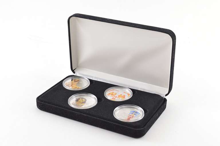 2012-2014 $5 & 2012 $1 Cook Islands History Of Egypt Silver Coin Set