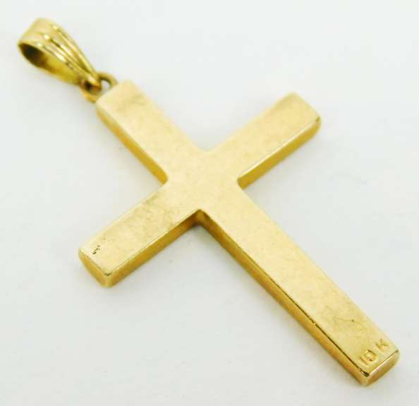 Vintage 10K Gold Cross Pendant