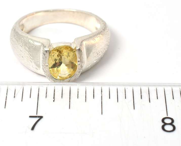 Sterling Silver Lemon Quartz Ring