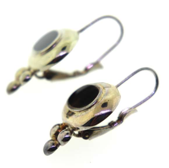 Sterling Silver Black Onyx Earrings