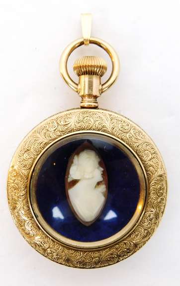 Beautiful Antique Gold Filled Cameo Locket