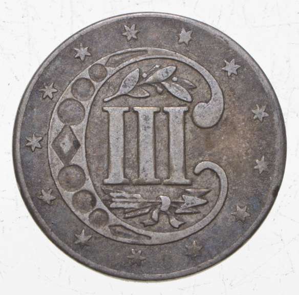 1858 Silver Three-Cent Piece
