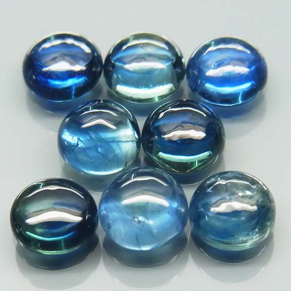Glistening 4.45ct heated only Sapphire cabochon set