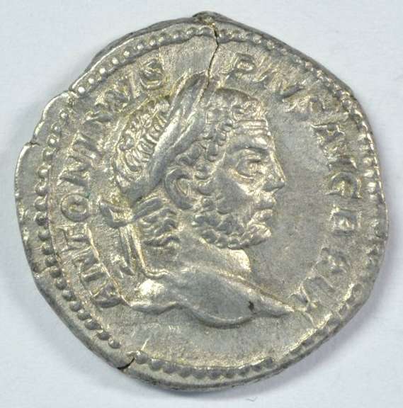 Lovely Roman Silver Denarius of Caracalla, 198-217 AD