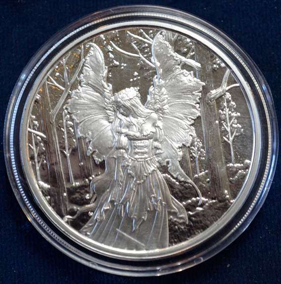 Amy Brown Lady Of The Forest 1 OZ Silver Round