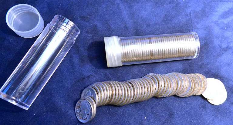 2 Rolls of Full Date Buffalo Nickels