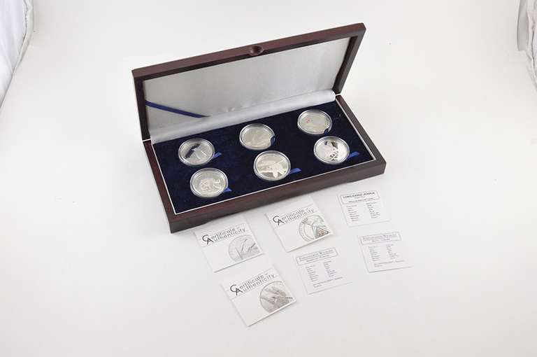Cook Islands/Niue/Tokelau/Samoa/Mongolia Wildlife Silver PF 6 Coin Set