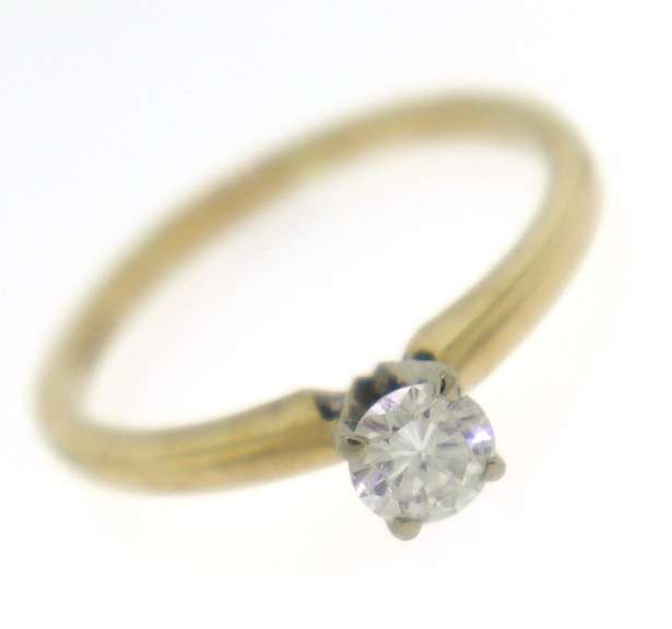 Handsome Round Brilliant Cut Solitaire Ring