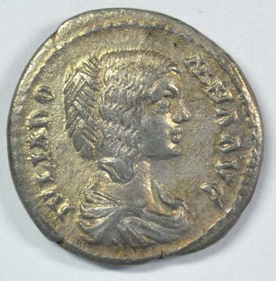 Original Julia Domna Roman Silver Denarius, 185-217 AD