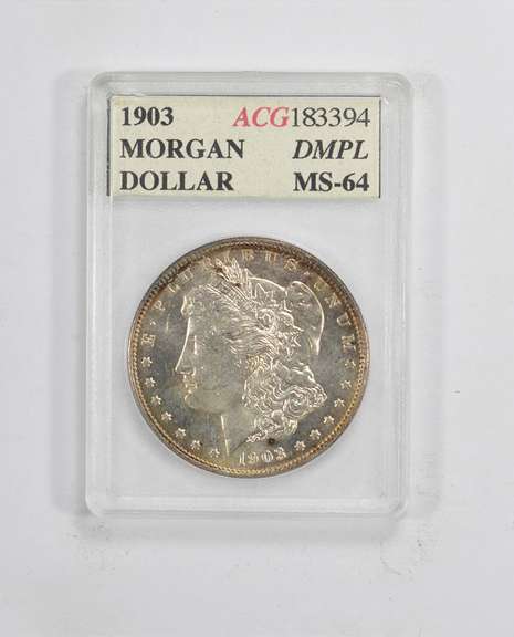 MS64 1903 Morgan Silver Dollar - ACG Graded