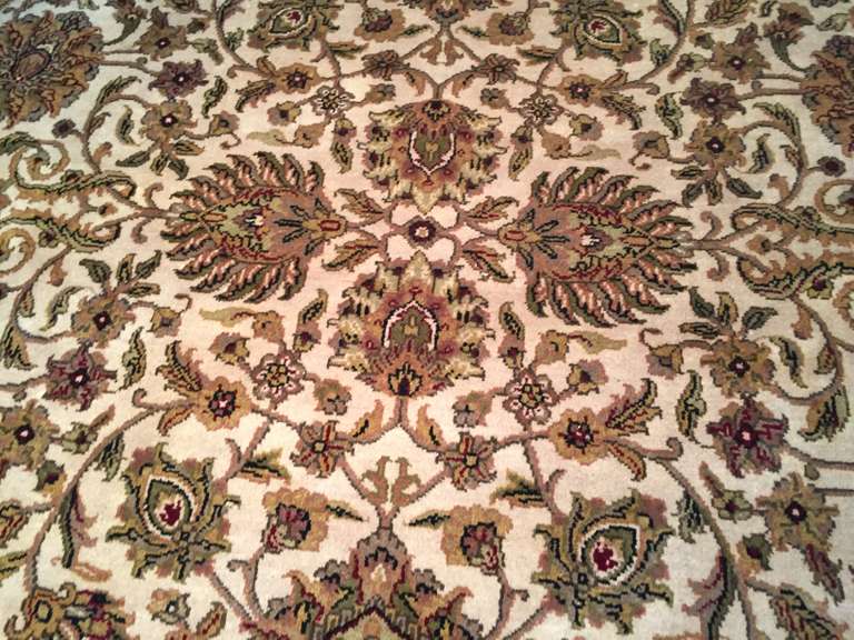 HAND KNOTTED JAIPUR RUG ROUND 8X8