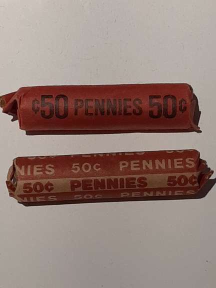 40 Assorted Lincoln Circulated Rolls 1930- 1950 Era P & D