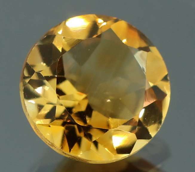 Glittering 3.37ct unheated Citrine solitaire