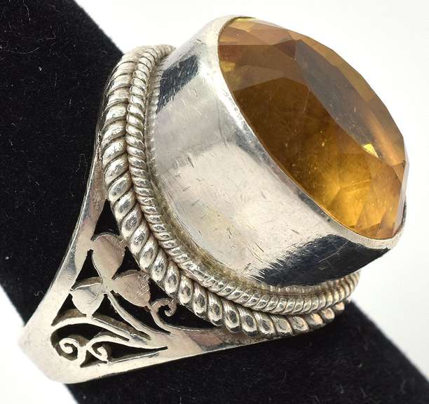 Sterling Silver Lemon Quartz Ring