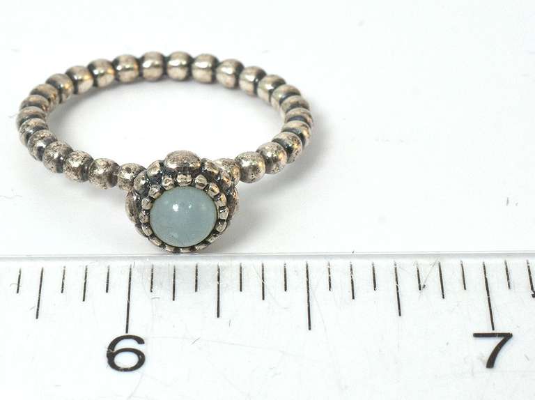 Vintage Sterling Silver Cabochon Ring