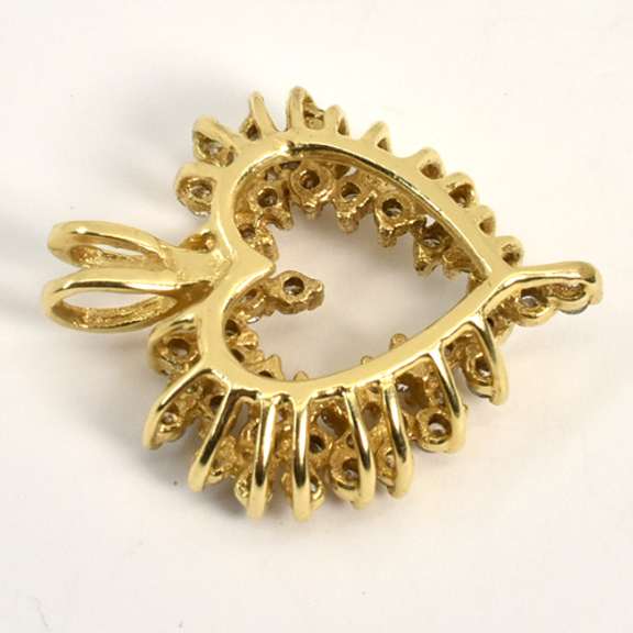 Sparkling 1 Ct. T. W. Diamond Heart