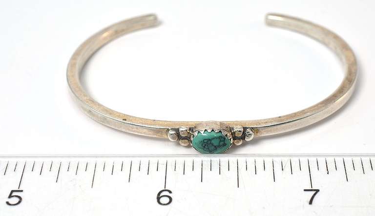 Sterling Silver Turquoise  Bracelet