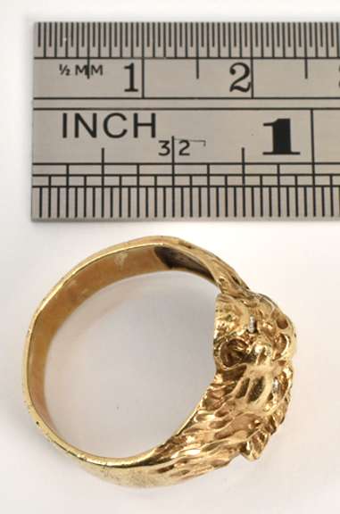 Detailed Lion Ring