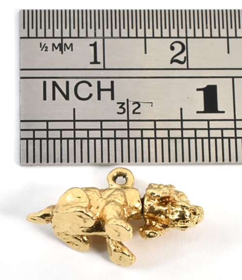 Fun 14k Dog Charm