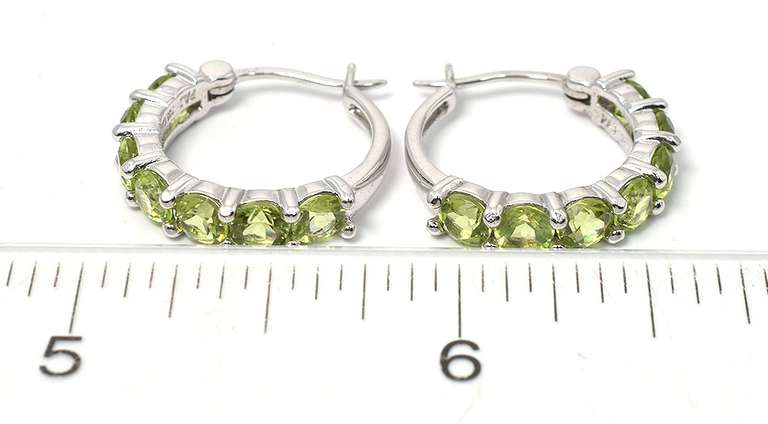 Sterling Silver Peridot Earrings