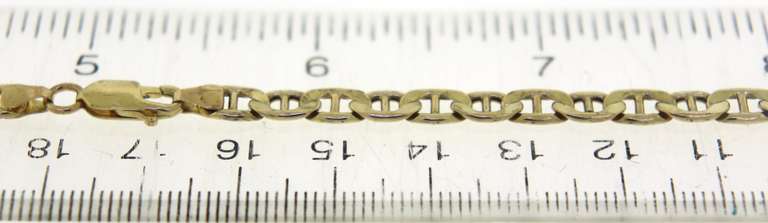 Simple Yellow Gold Figaro Chain Necklace