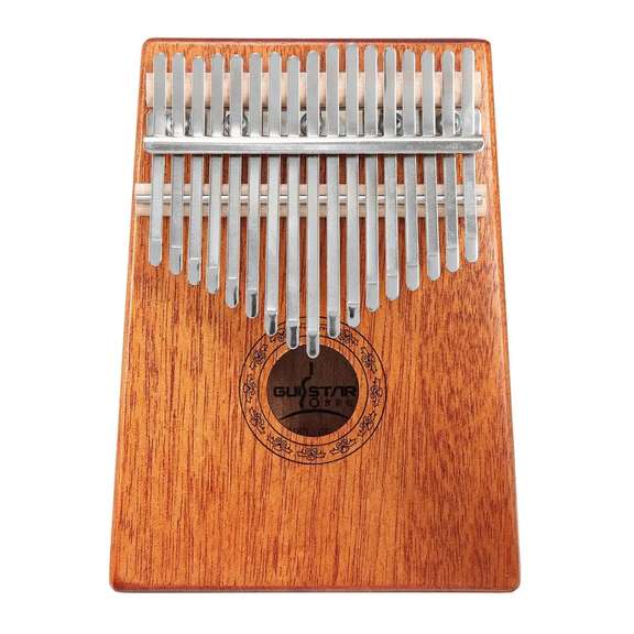 17 Keys Wood Kalimbas Mahogany Thumb Piano