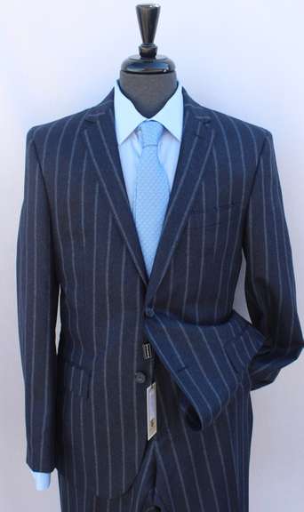 Superb Slim Fit Flannel Suit, Made By Galante