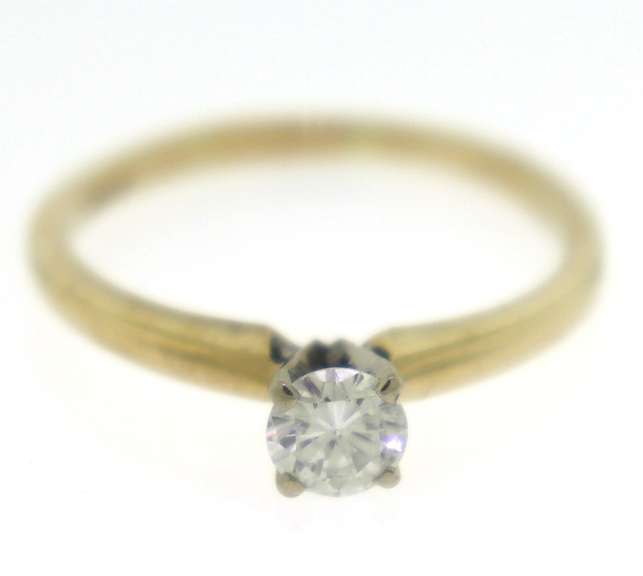 Handsome Round Brilliant Cut Solitaire Ring