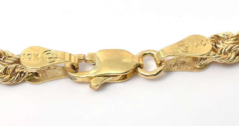 Lovely Rope Chain Bracelet in Yellow Gold