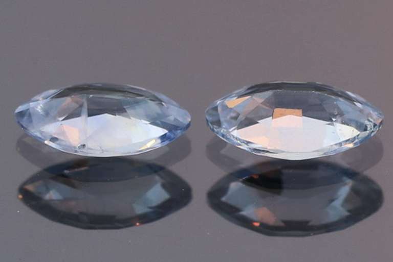 Heated Only! 1.34ct pair of high fire Ceylon Sapphires