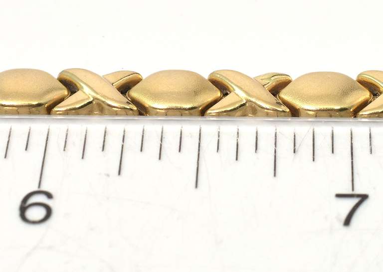 X & O Bracelet in 14KT Yellow Gold
