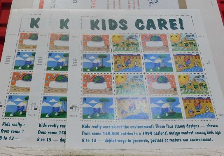 Stamps:  Kids Care   $15.36 face