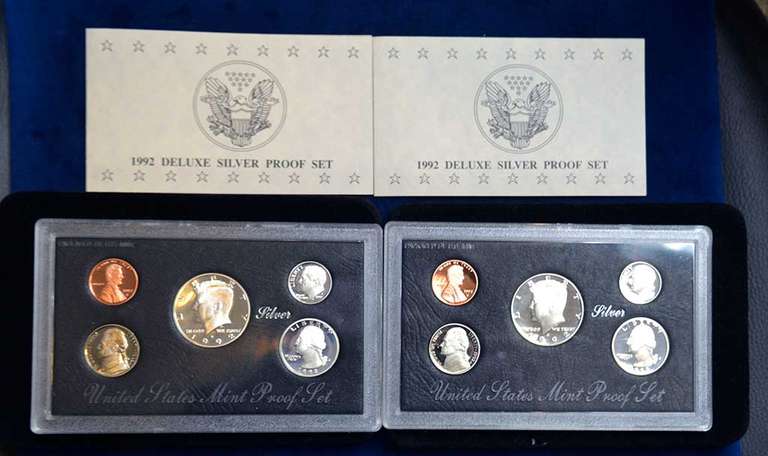 Lot Of 2 1992 Silver Proof Sets No Box