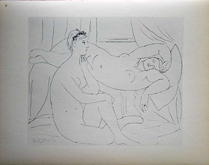 PABLO PICASSO, TWO NUDES RESTING