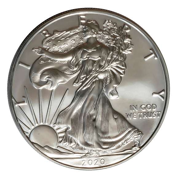 2020 Choice Frosty White BU Silver Eagle