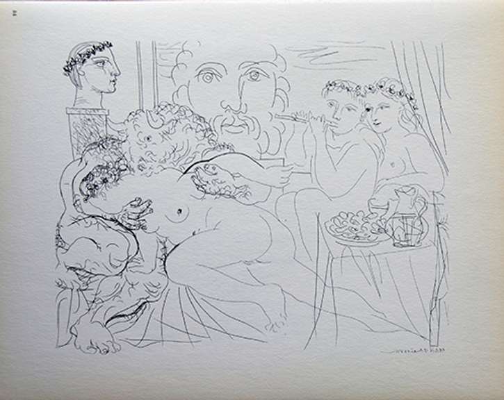 PABLO PICASSO, MINOTAUR CARESSING GIRL